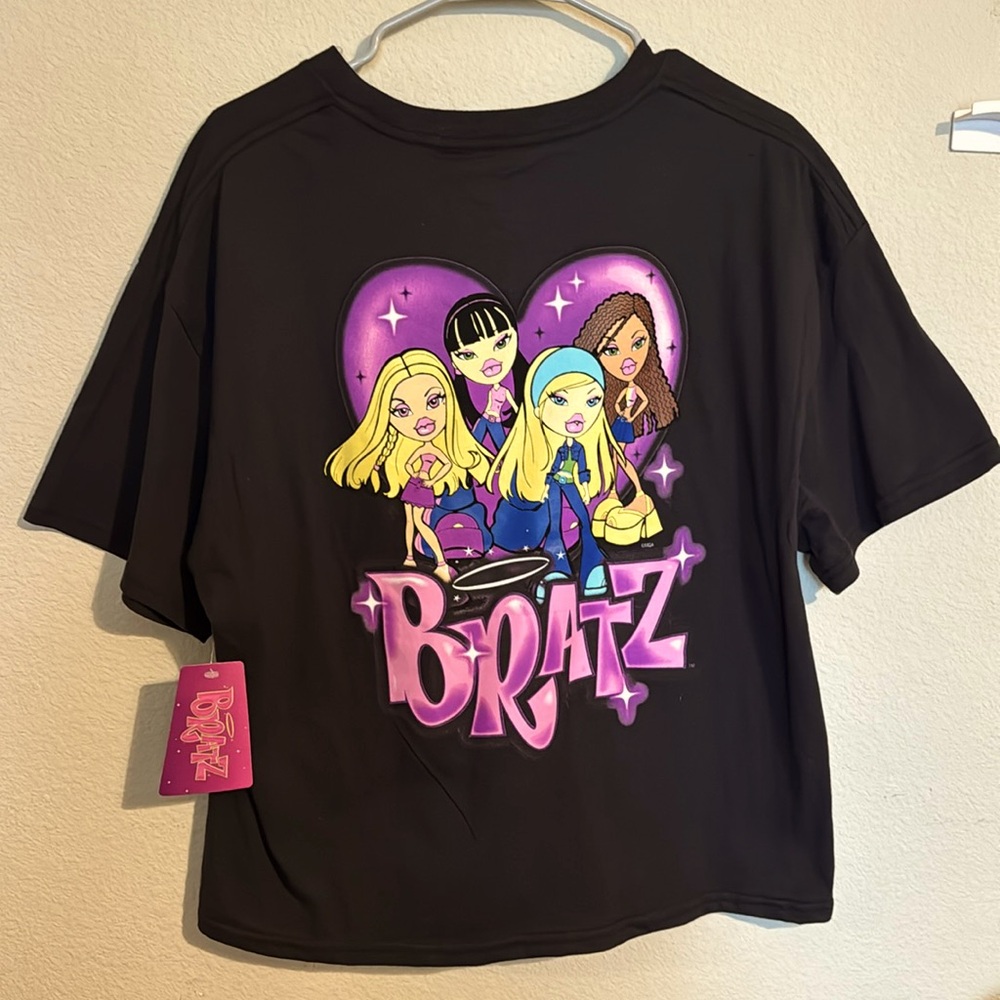 Bratz Dolls graphic boxy Tee shirt, black, size XL, NWT